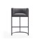 Manhattan Comfort Cosmopolitan Barstool in Grey and Black, PK3 3-BS015-GY - alternate 7